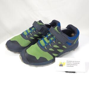 Merrell Nova 2 Lace Up Trail Running Shoe Youth Boys Size 7 MK265684 Green Black